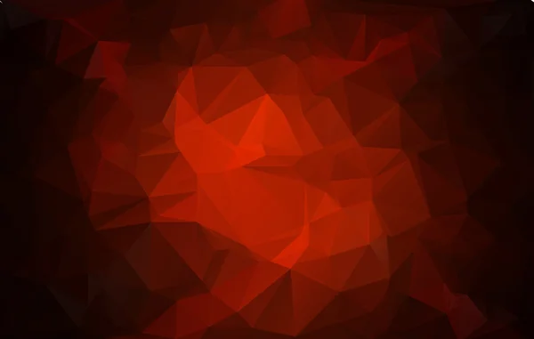 红暗光多边形马赛克背景，矢量插画，商业设计模板 — 图库矢量图片