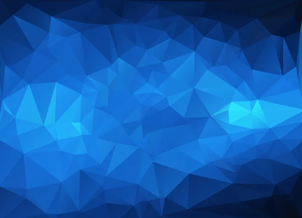 Blaulicht Polygonaler Mosaikhintergrund, Vektorillustration, Business Design Templates — Stockvektor