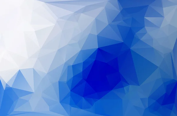 Modré světlo polygonální mozaiky pozadí, Vektorové ilustrace, Šablony Business Design — Stockový vektor
