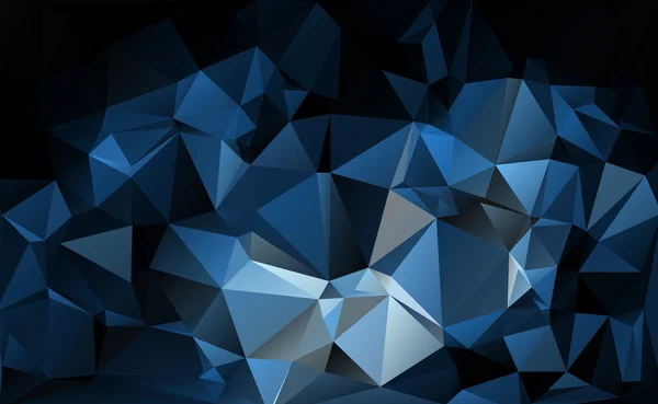 Bleu noir Lumière Polygonale Mosaïque Fond, Illustration vectorielle, Modèles de conception d'entreprise — Image vectorielle