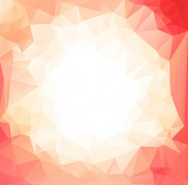 Pembe beyaz ışık çokgen mozaik arka plan, vektör çizim, iş tasarım şablonları