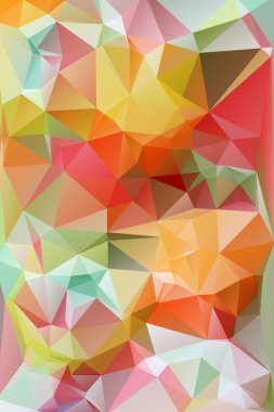 Kutlama güzel poligonal mozaik arka plan, vektör çizim, iş tasarım şablonları