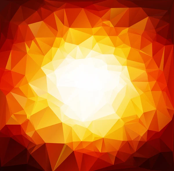 Orange ljus månghörnigt mosaik bakgrund vit, vektor illustration, Business designmallar — Stock vektor