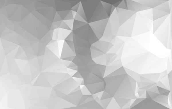 Arrière-plan mosaïque polygonale de lumière blanche grise, illustration vectorielle, modèles créatifs de conception d'entreprise — Image vectorielle
