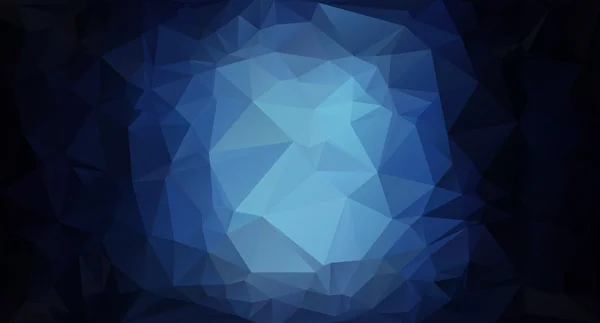 Fundo azul do mosaico poligonal, ilustração vetorial, modelos de design de negócios criativos — Vetor de Stock