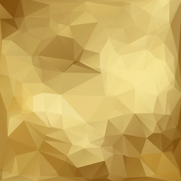 Zlata polygonální mozaika pozadí, vektorové ilustrace, kreativní Design šablony obchodních — Stockový vektor