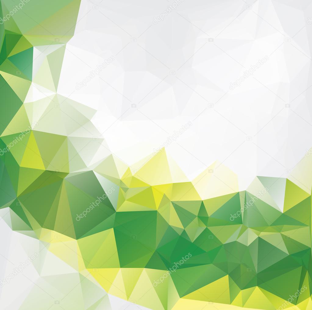 Green White  Polygonal Mosaic Background, Vector illustration,  Creative  Business Design Templates