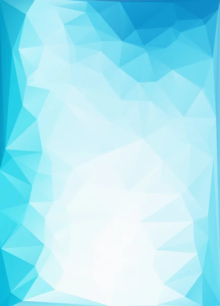 Blau weißes Licht polygonalen Mosaik Hintergrund, Vektorillustration, kreative Business-Design-Vorlagen — Stockvektor
