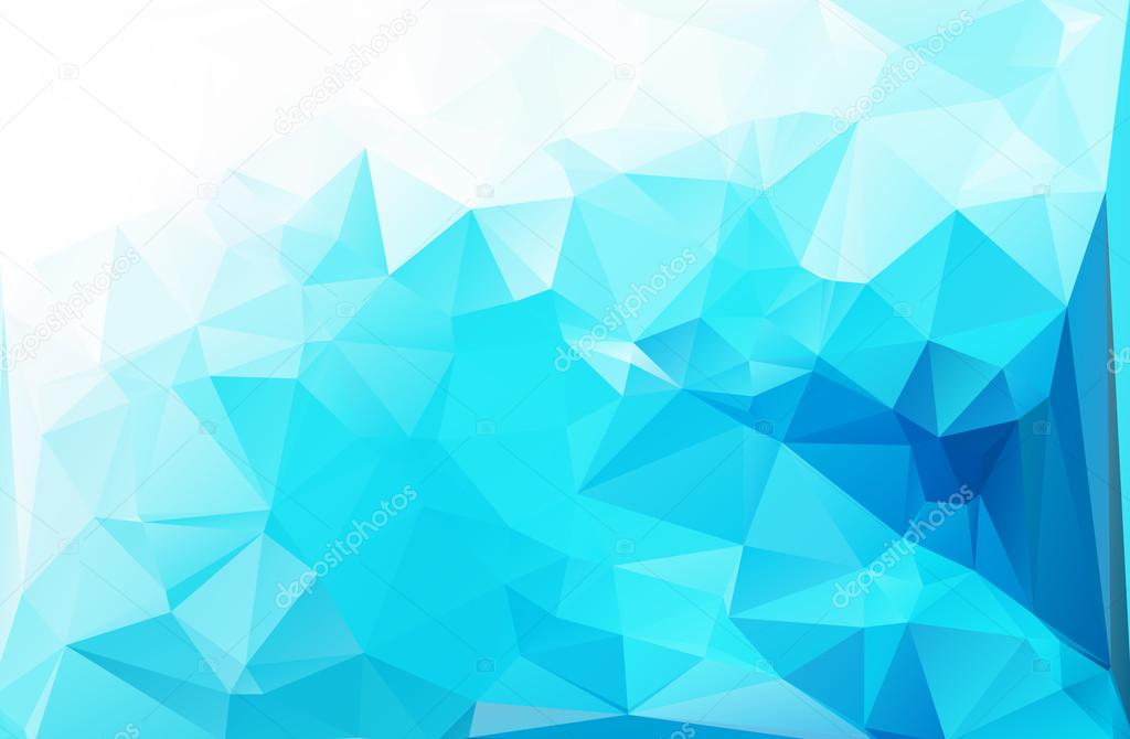 Blue White Light Polygonal Mosaic Background, Vector illustration,  Creative  Business Design Templates