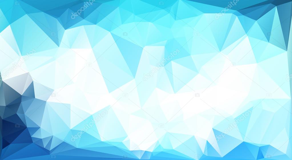 Blue White Light Polygonal Mosaic Background, Vector illustration,  Creative  Business Design Templates