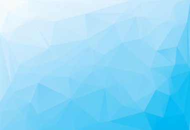 Mavi beyaz ışık çokgen mozaik arka plan, vektör çizim, yaratıcı iş tasarım şablonları