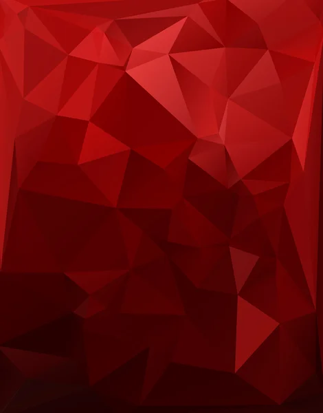 Vermelho Branco Luz Poligonal Mosaico Fundo, Ilustração vetorial, Creative Art Business Design Templates — Vetor de Stock