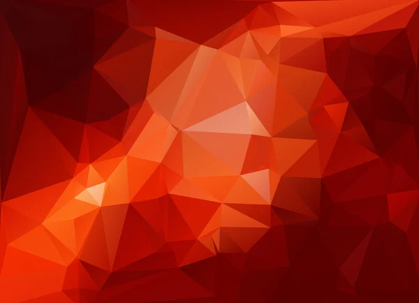 Sfondo mosaico poligonale rosso, Illustrazione vettoriale, Modelli di business design creativo — Vettoriale Stock