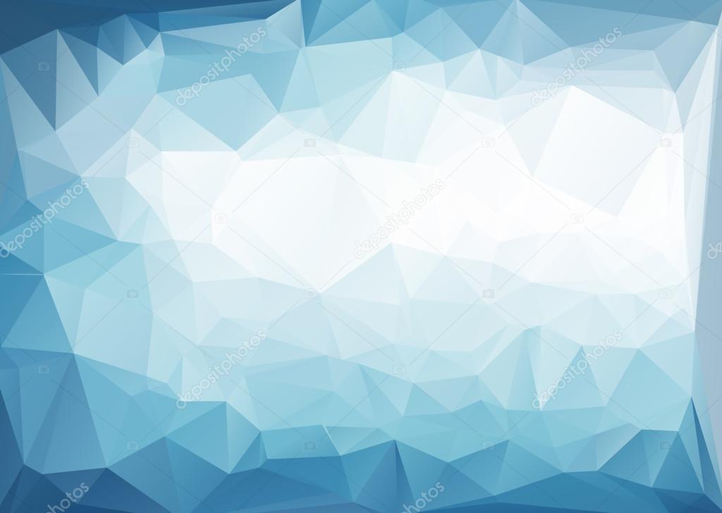 Blue White Light Polygonal Mosaic Background, Vector illustration,  Creative  Business Design Templates