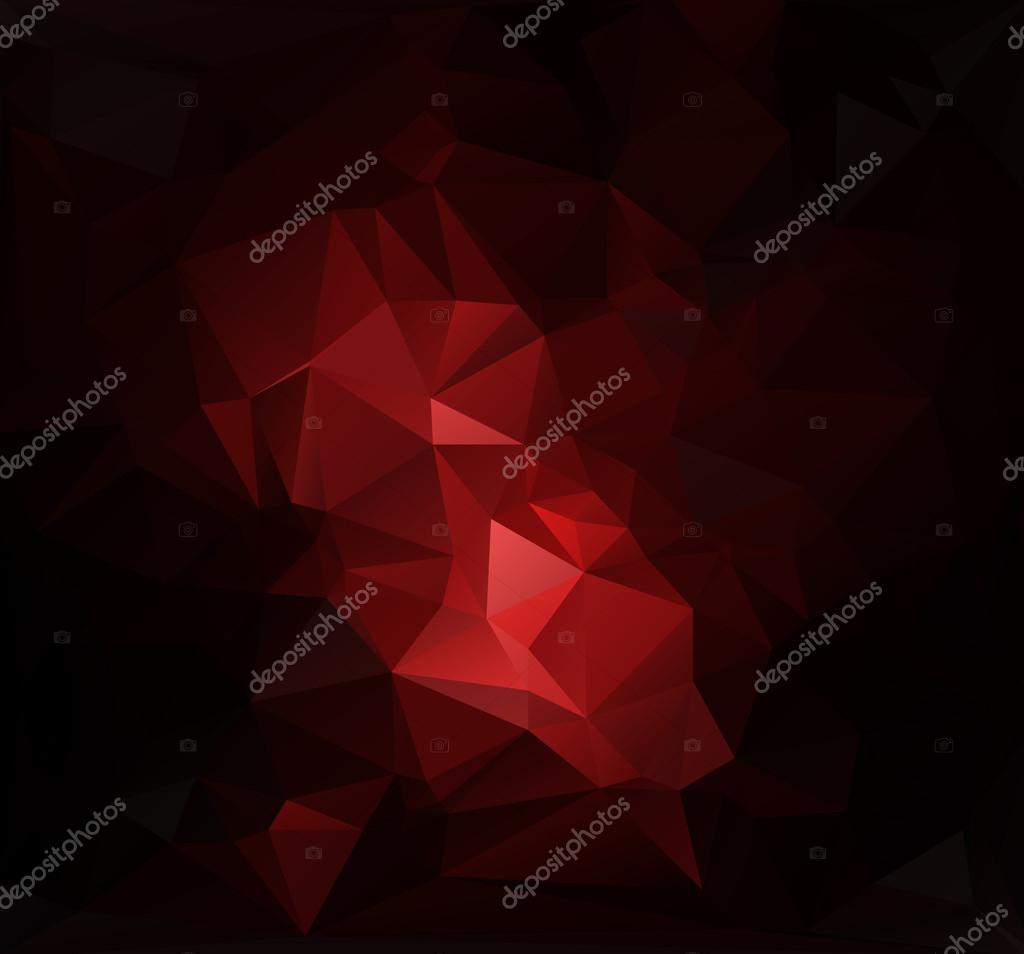 Red Black Light Polygonal Mosaic Background, Vector illustration,  Creative Art  Business Design Templates