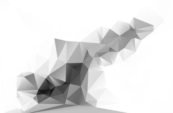 Sfondo mosaico poligonale chiaro bianco grigio, Illustrazione vettoriale, Modelli di design aziendale creativo — Vettoriale Stock