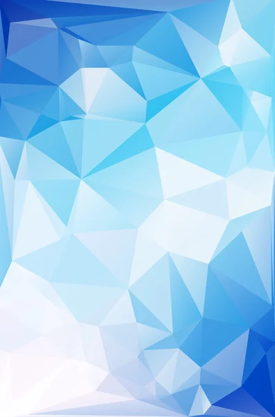 Fondo de mosaico poligonal blanco azul, ilustración vectorial, plantillas creativas de diseño empresarial — Archivo Imágenes Vectoriales