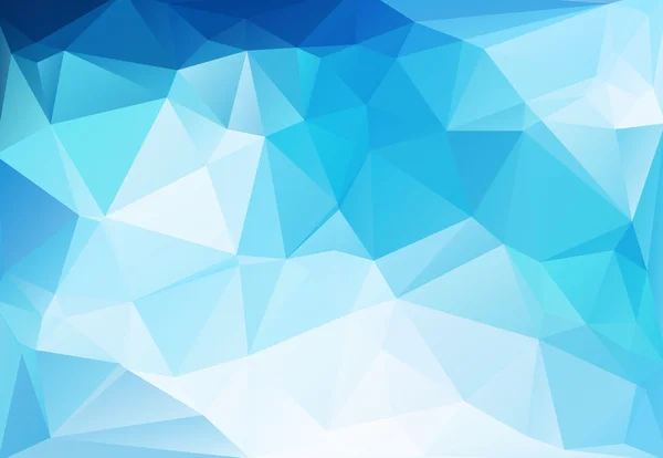 Modrá bílá polygonální mozaika pozadí, vektorové ilustrace, Creative Business Design šablony — Stockový vektor