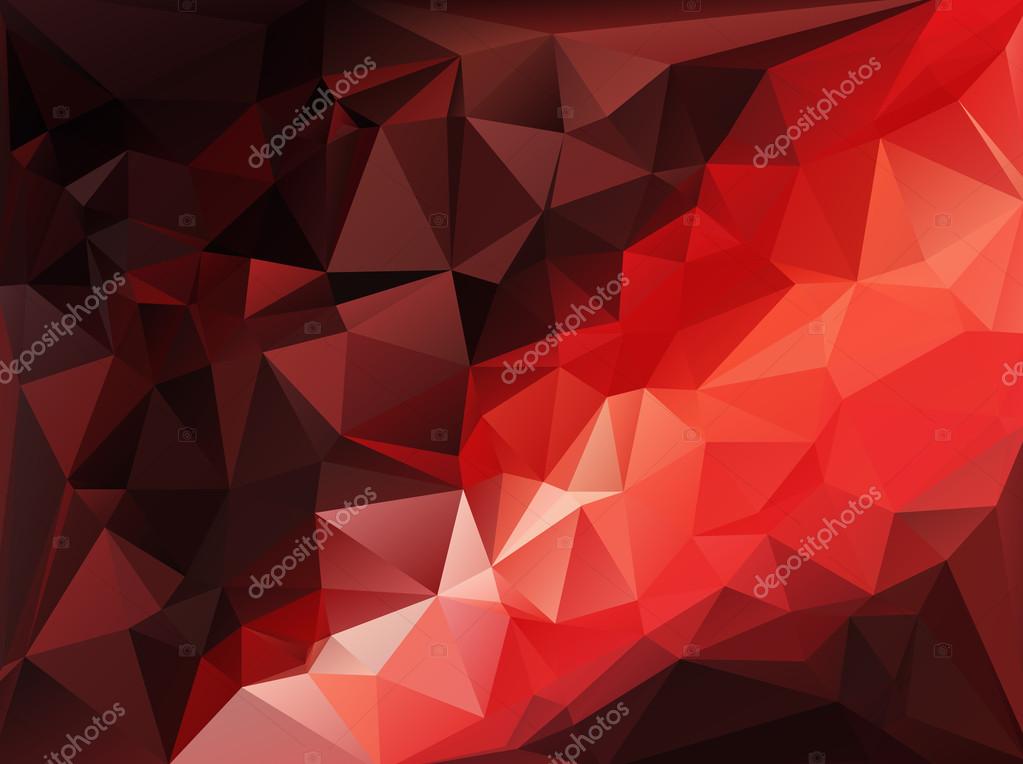 Red Black Light Polygonal Mosaic Background, Vector illustration,  Creative Art  Business Design Templates