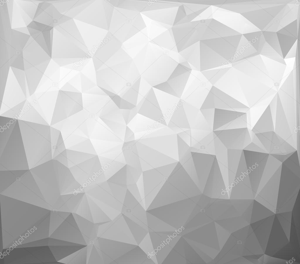 Gray White Light Polygonal Mosaic Background, Vector illustration,  Creative  Business Design Templates