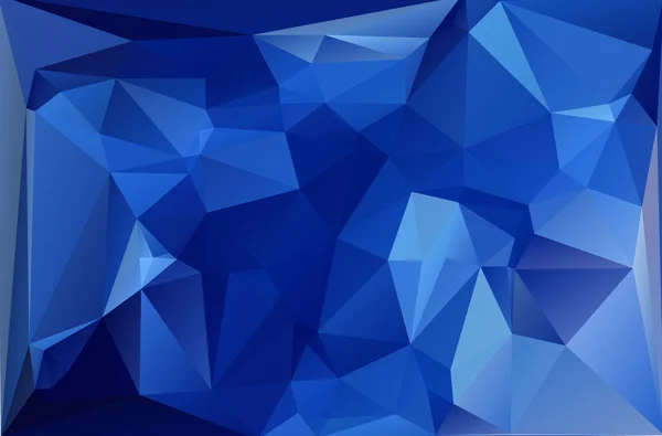 Blau-weißer polygonaler Mosaikhintergrund, Vektorillustration, Creative Business Design Templates — Stockvektor