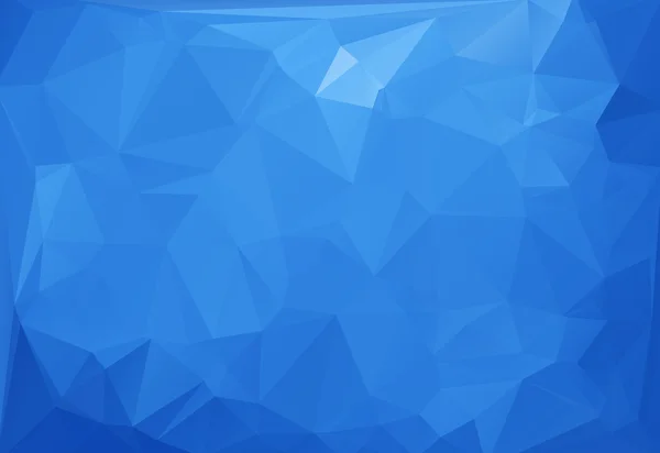 Blau-weißer polygonaler Mosaikhintergrund, Vektorillustration, Creative Business Design Templates — Stockvektor