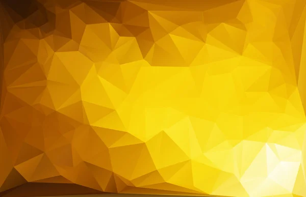 Gelb weißer polygonaler Mosaikhintergrund, Vektorillustration, kreative Geschäftsdesign-Vorlagen — Stockvektor