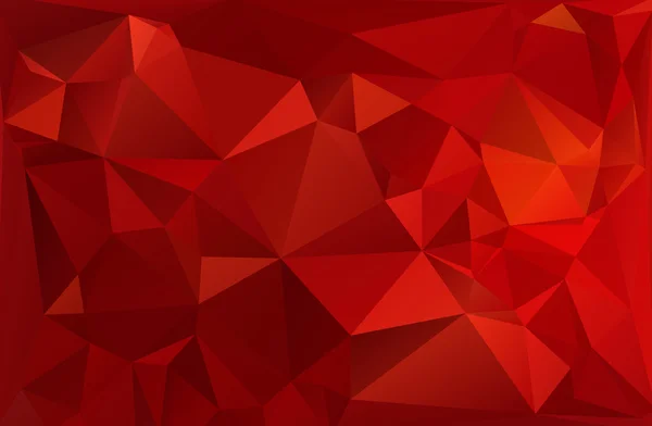 Rot Weiß Polygonaler Mosaik-Hintergrund, Vektorillustration, Creative Business Design Templates — Stockvektor