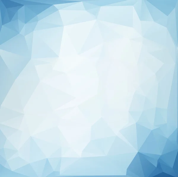 青白多角形モザイク背景,ベクターイラスト,クリエイティブビジネスデザインテンプレート — ストックベクタ