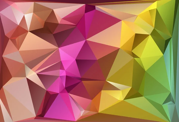 Värikäs monikulmio mosaiikki tausta, vektori kuvitus, Creative Business Design mallit — vektorikuva