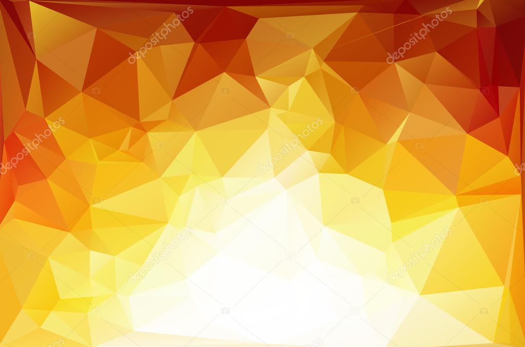 Yellow White Polygonal Mosaic Background, Vector illustration,  Creative  Business Design Templates