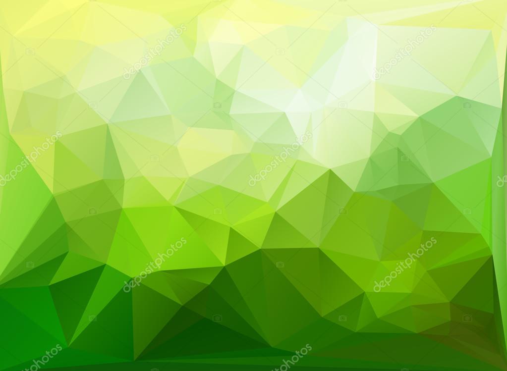 Green White Polygonal Mosaic Background, Vector illustration, Creative