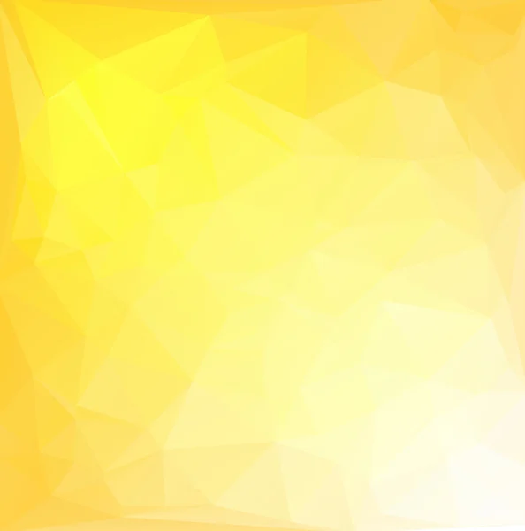 黄色白の多角形モザイク背景、ベクトル図では、創造的なビジネスのデザイン テンプレート — ストックベクタ