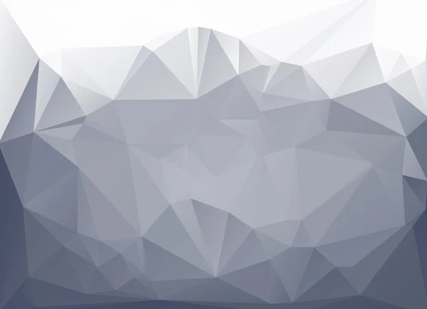 グレー ホワイト多角形モザイクの背景、ベクトル図では、創造的なビジネスのデザイン テンプレート — ストックベクタ