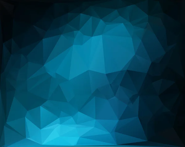 Latar Belakang Mozaik Poligonal Putih Biru, ilustrasi Vektor, Templat Desain Bisnis Kreatif - Stok Vektor