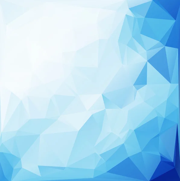 Albastru alb Poligonal Mozaic Fundal, ilustrație vectorială, Șabloane de design creativ pentru afaceri — Vector de stoc
