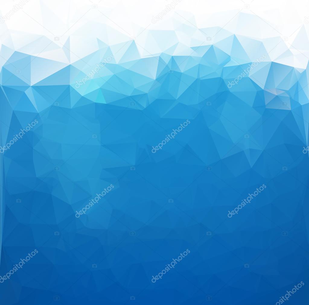 Blue White  Polygonal Mosaic Background, Vector illustration,  Creative  Business Design Templates