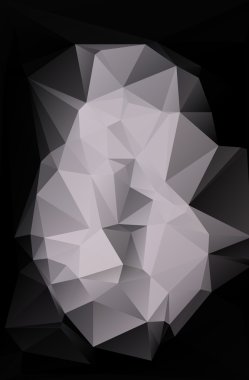 Gri beyaz poligonal mozaik arka plan, vektör çizim, yaratıcı iş tasarım şablonları