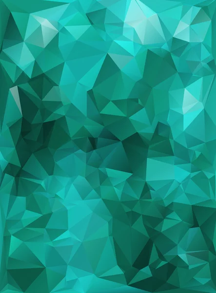 Fondo de mosaico poligonal blanco verde, ilustración vectorial, plantillas creativas de diseño de negocios — Vector de stock