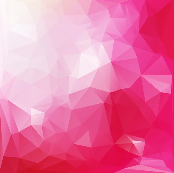 Pink White Polygonal Mosaic Fundo, Ilustração vetorial, Modelos de design de negócios criativos —  Vetores de Stock