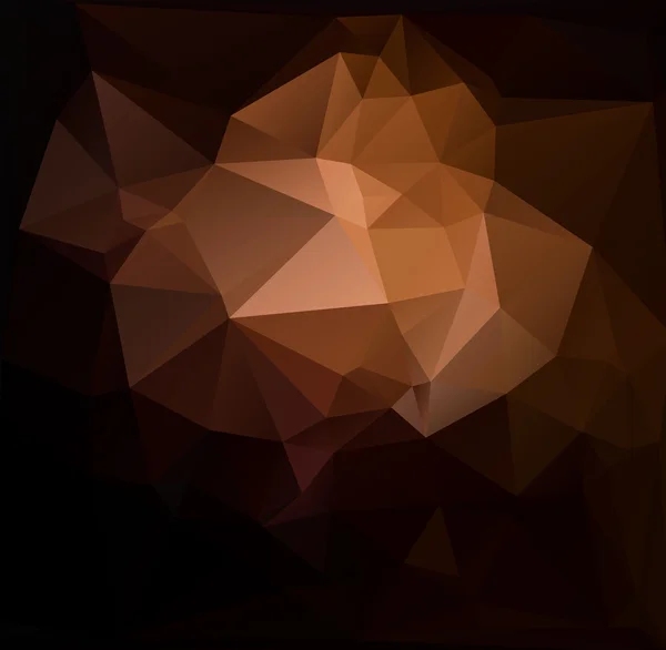 Oranžová černá polygonální mozaika pozadí, vektorové ilustrace, kreativní Design šablony obchodních — Stockový vektor