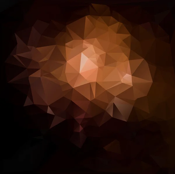Orange schwarz polygonalen Mosaik-Hintergrund, Vektorillustration, kreative Business-Design-Vorlagen — Stockvektor
