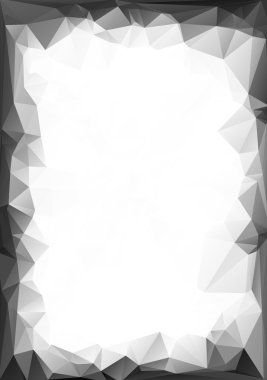 Gri beyaz poligonal mozaik arka plan, vektör çizim, yaratıcı iş tasarım şablonları