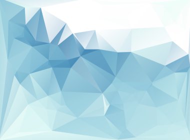 Mavi Çokgen Mozaik Arkaplan, Vektör illüstrasyonu, Yaratıcı İş Şablonları