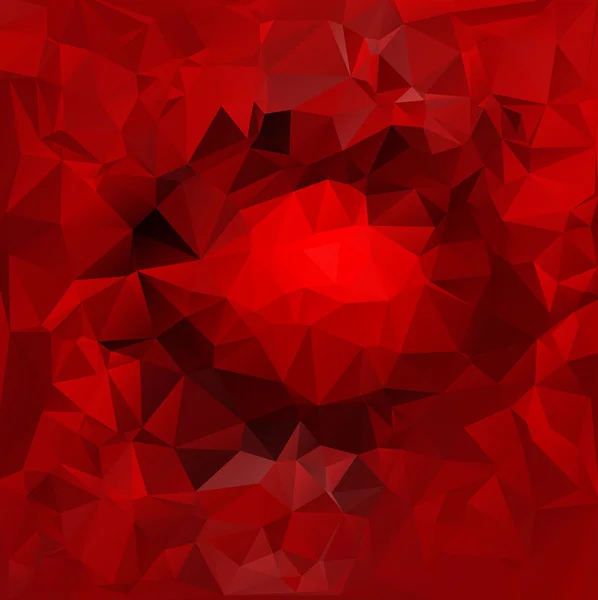 Fundo de mosaico poligonal branco vermelho, ilustração vetorial, modelos de design de negócios criativos — Vetor de Stock