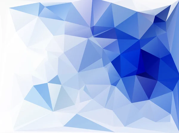 Fondo de mosaico poligonal blanco azul, ilustración vectorial, plantillas creativas de diseño empresarial — Archivo Imágenes Vectoriales