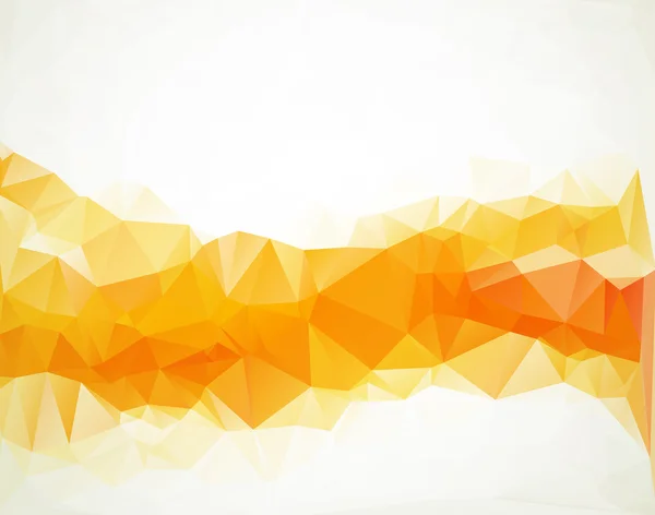Sfondo mosaico poligonale bianco arancione, Illustrazione vettoriale, Modelli di business design creativo — Vettoriale Stock