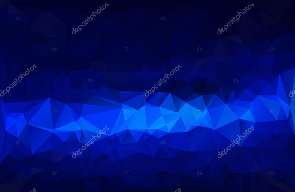Blue Black Polygonal Mosaic Background, Vector illustration,  Creative  Business Design Templates