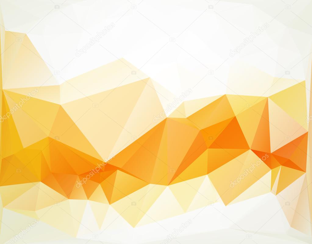 Orange White  Polygonal Mosaic Background, Vector illustration,  Creative  Business Design Templates