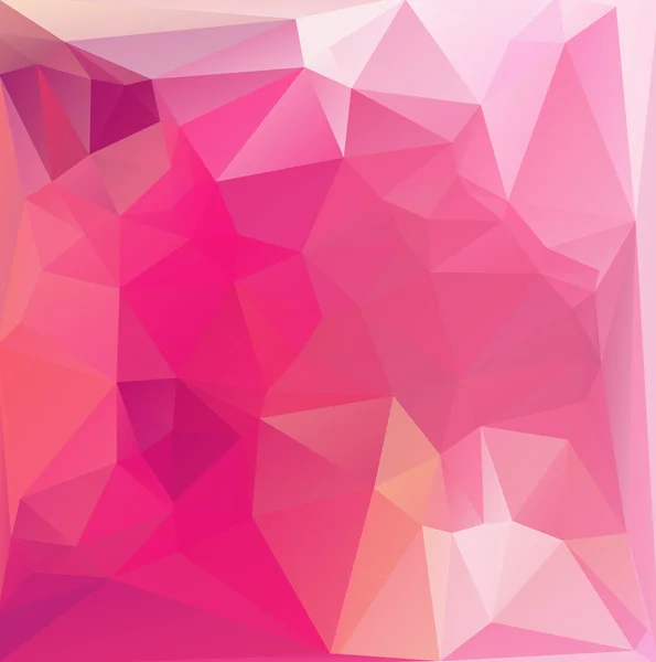 Pink White Polygonal Mosaic Fundo, Ilustração vetorial, Modelos de design de negócios criativos — Vetor de Stock